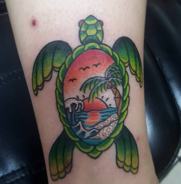 Gambar Kura-kura di Pantai